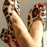 Sinéad - Scarlet Leopard Print Sandals