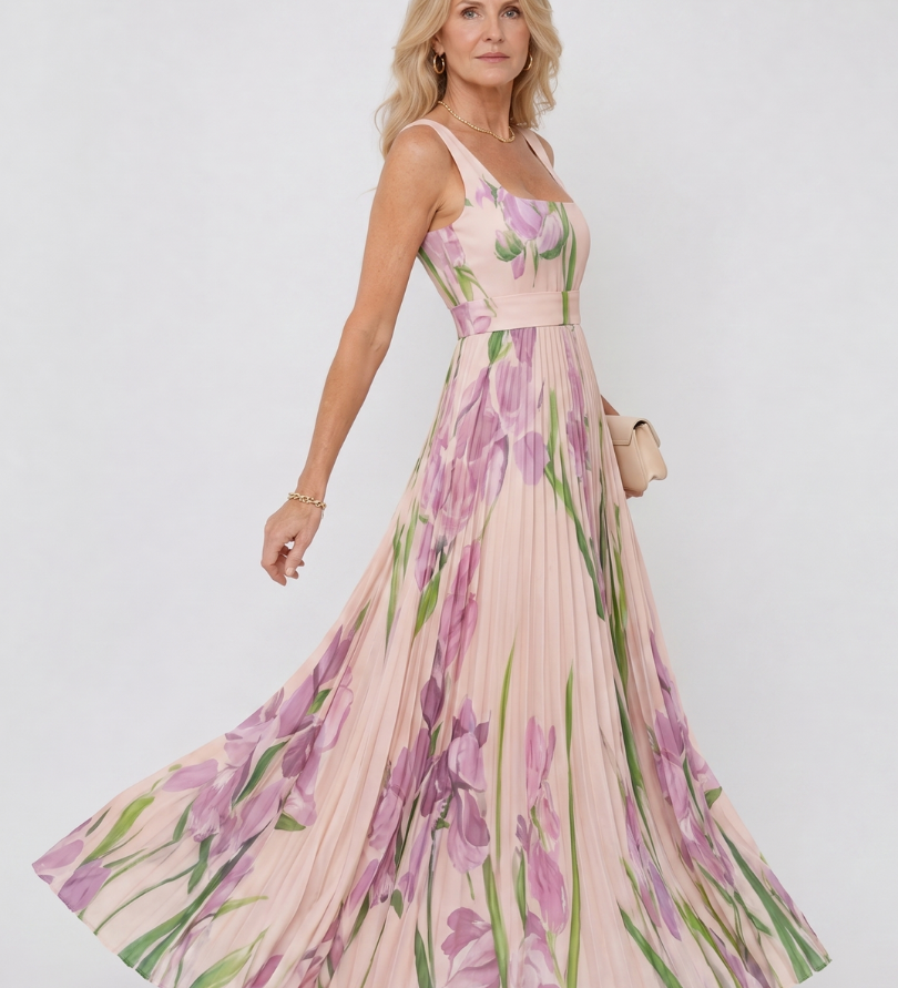 Sinead - Pleated Midi Dress