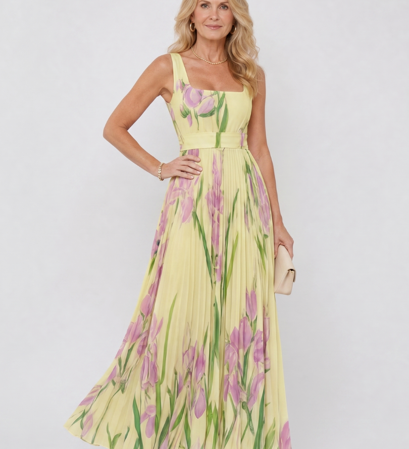 Sinead - Pleated Midi Dress