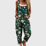 Emerald Flower Dungarees