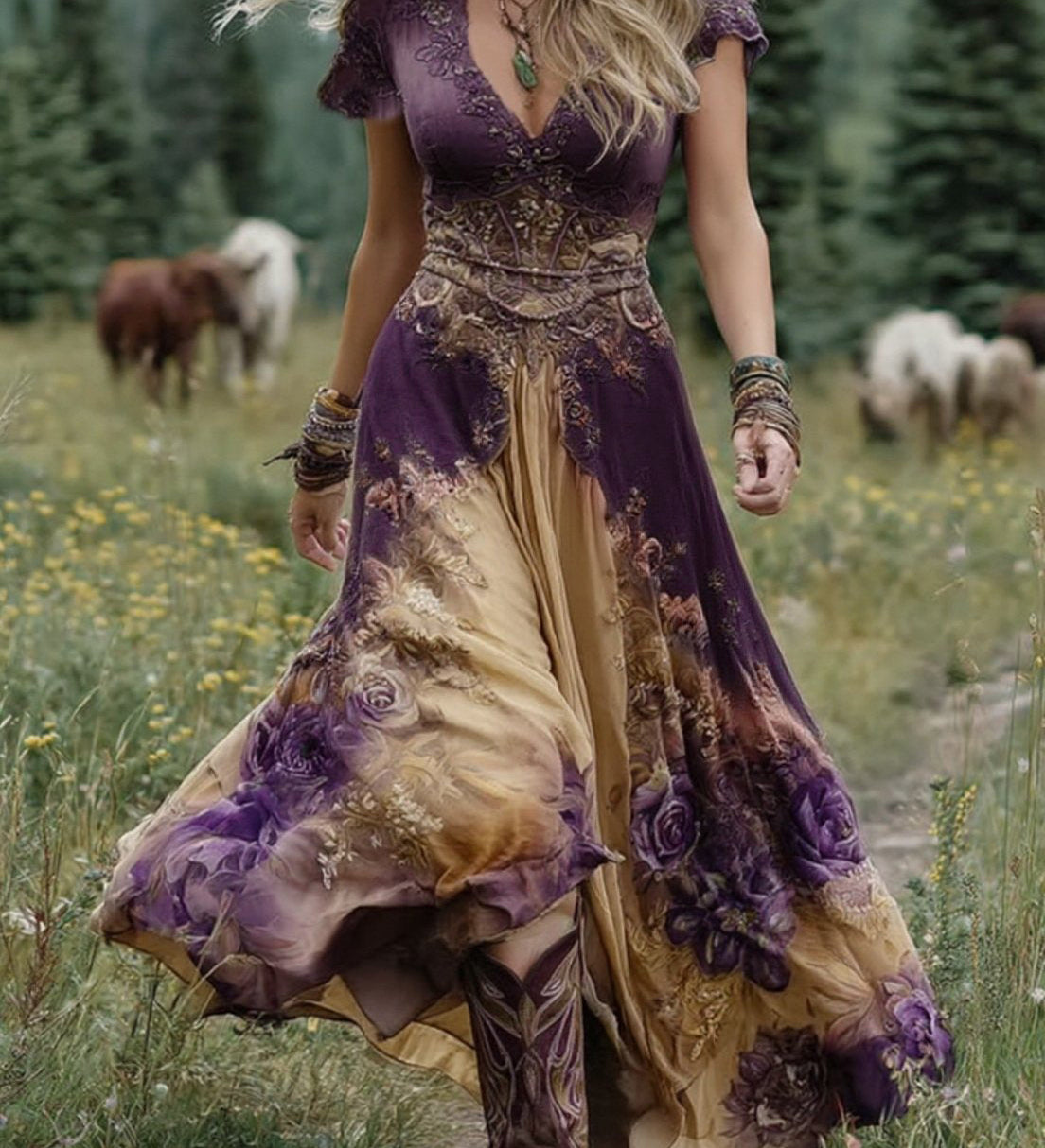 Maeve - Elegant Floral Maxi Dress