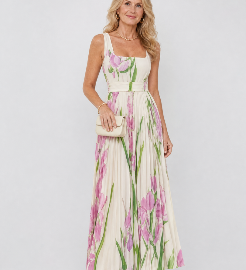 Sinead - Pleated Midi Dress
