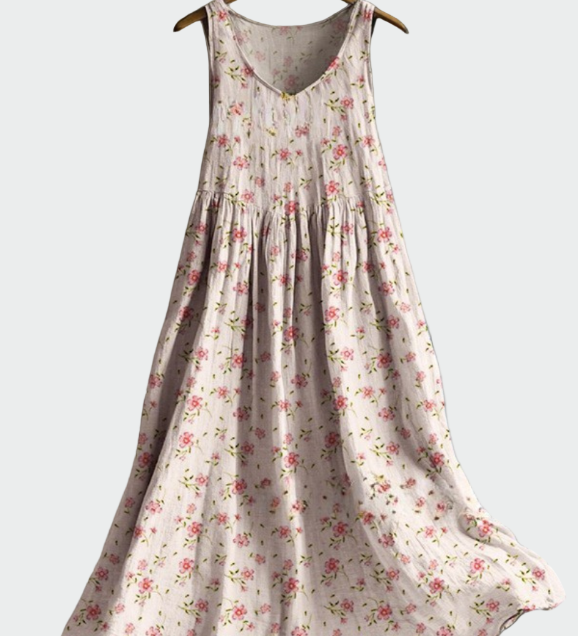 Caoimhe - Midi Dress with Floral Print