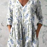 Aine | V-Neck Long Blouse