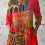 Siobhan | V-Neck Long Blouse
