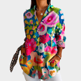 Nell - Radiant Garden Print Blouse