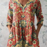Eimear | V-Neck Long Blouse