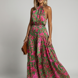 Eithne - Draped Halter Midi Dress