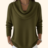 Gráinne - Elegant Draped Jumper