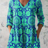 Deirdre | V-Neck Long Blouse