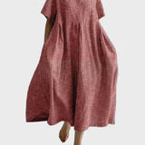 Muireann - Red Plaid Button-Up Shirt