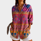 Kathleen - Colourful Garden Mosaic Top