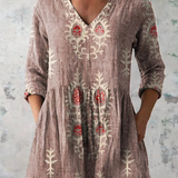 Roisin | V-Neck Long Blouse