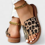 Caoimhe - Two-Tone Leopard Print Sandals