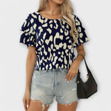Méabh - Leopard Print Neckline Top