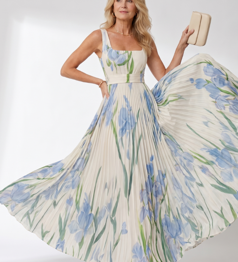 Sinead - Pleated Midi Dress