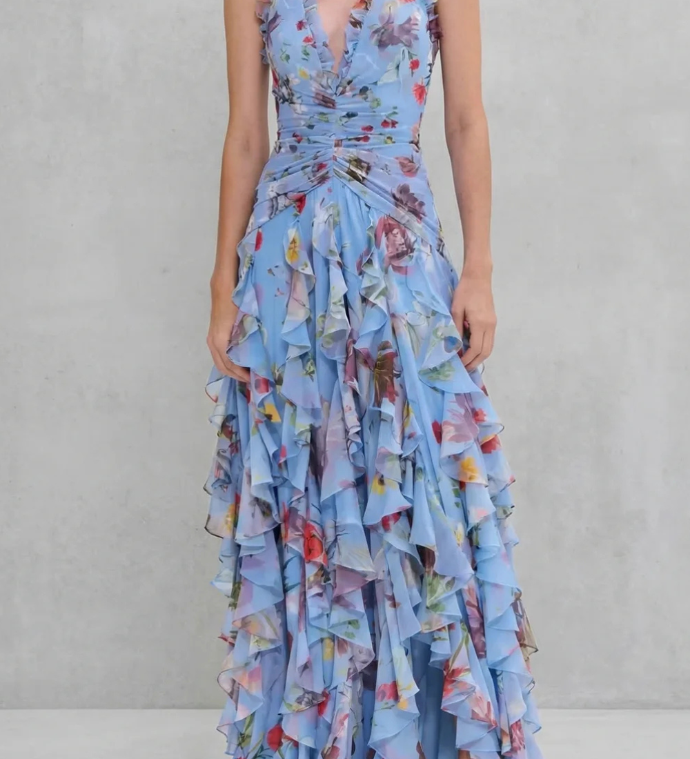Orlaith - Halter Neck Long Dress