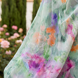 Clodagh - Watercolour Print Off-Shoulder Dress