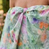 Clodagh - Watercolour Print Off-Shoulder Dress