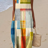 Ailionóra - Sleeveless Boho Midi Dress