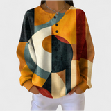 Clodagh | Retro Geometric Pattern Jumper
