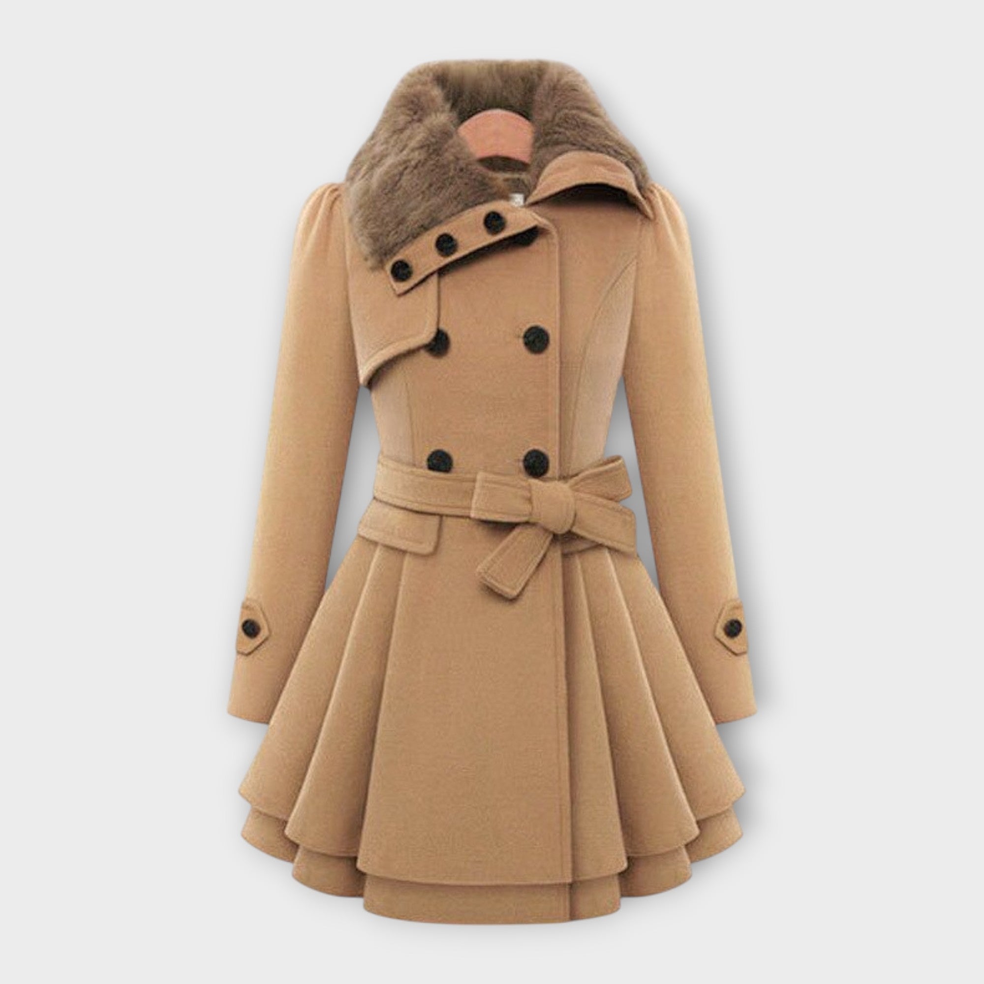 Élodie - Chic Faux Fur Coat