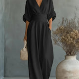 Eimear - Backless V-Neck Dress