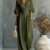 Eimear - Backless V-Neck Dress