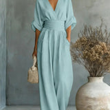 Eimear - Backless V-Neck Dress