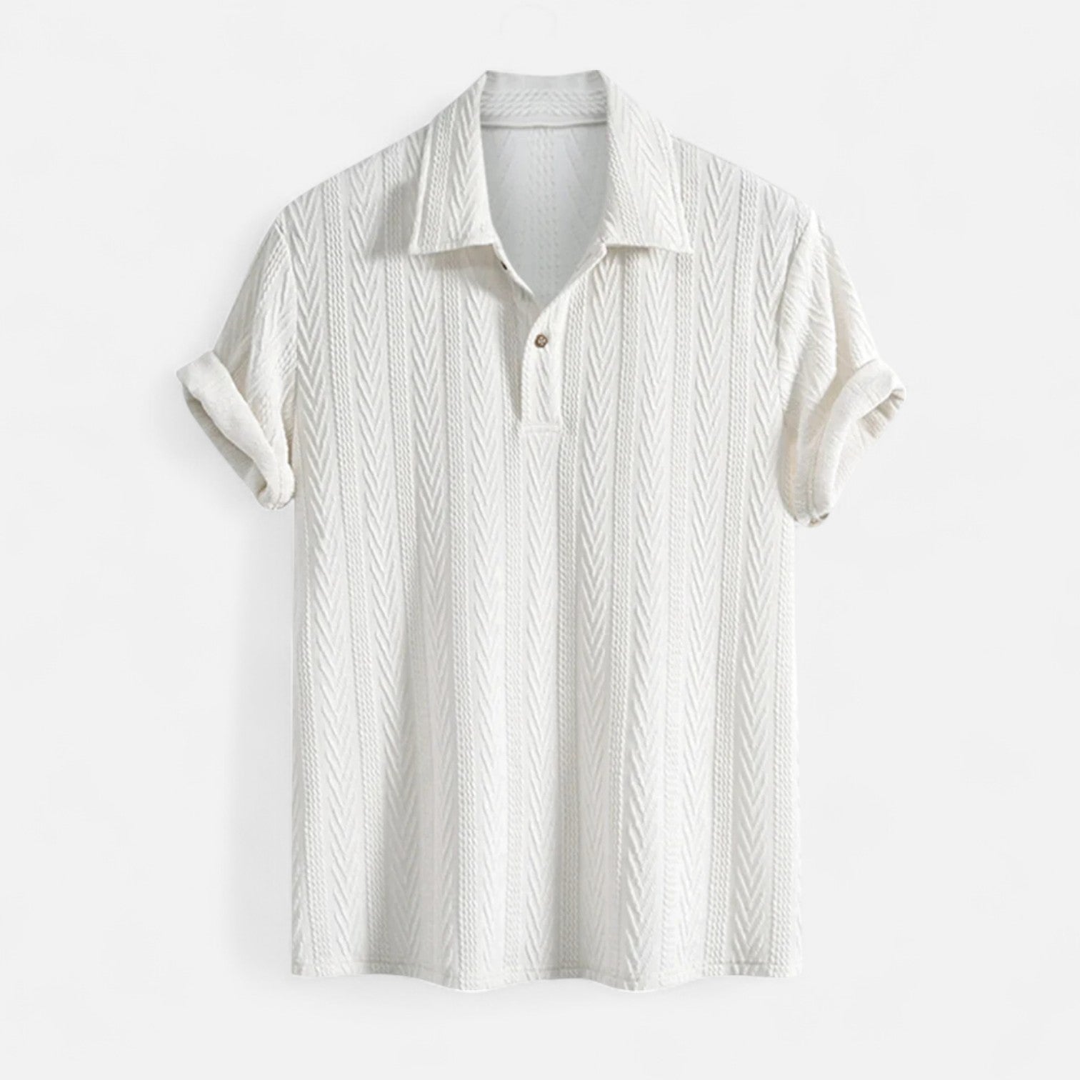 Aidan - Textured Jacquard Polo