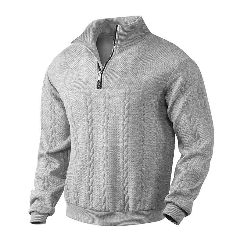 Cian - Quarter-Zip Knit Sweater