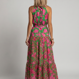 Eithne - Draped Halter Midi Dress