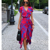 Medbh - Midi Dress with Floral Design