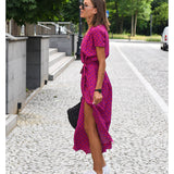 Medbh - Midi Dress with Floral Design