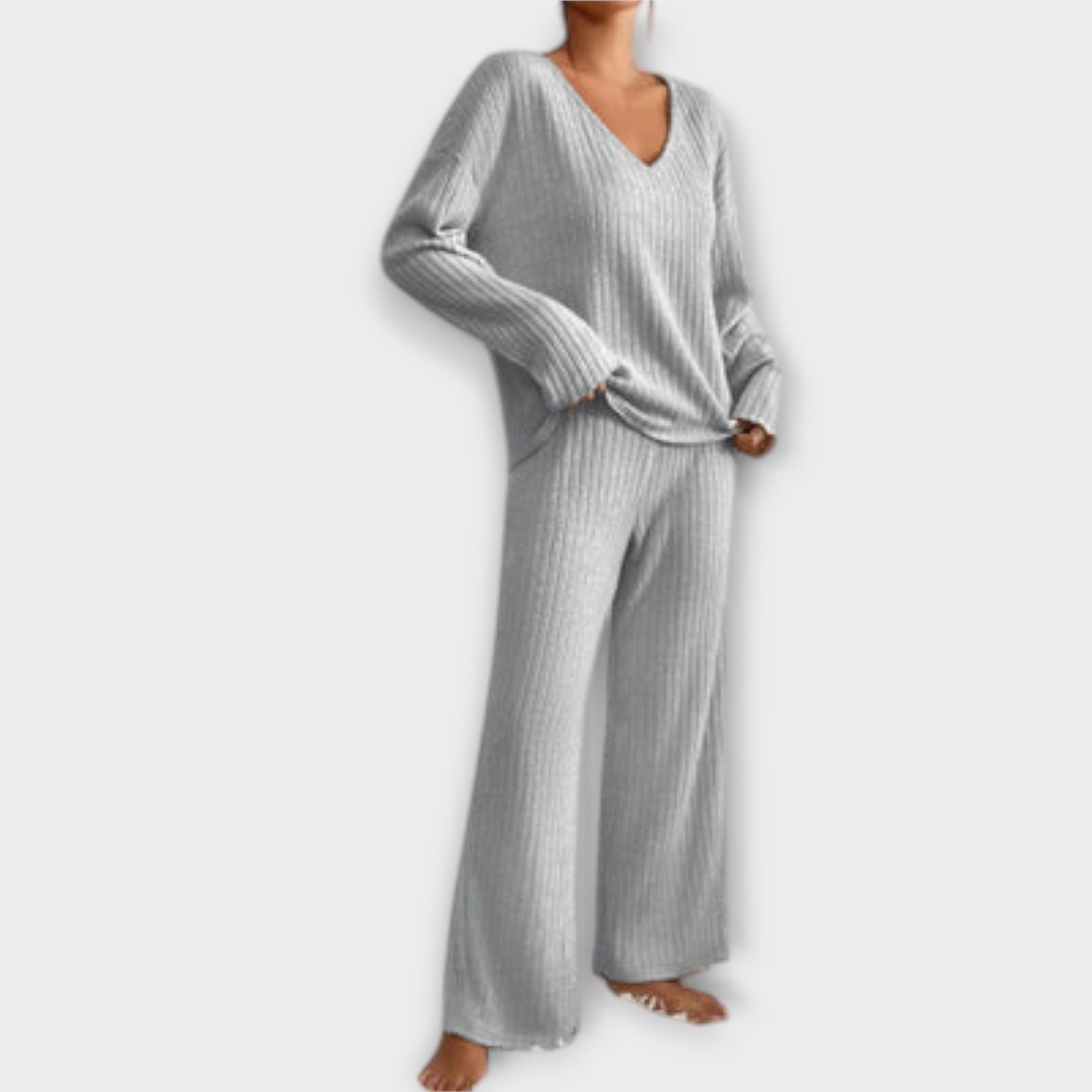Bríd - Stylish Ribbed Ensemble