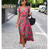 Medbh - Midi Dress with Floral Design