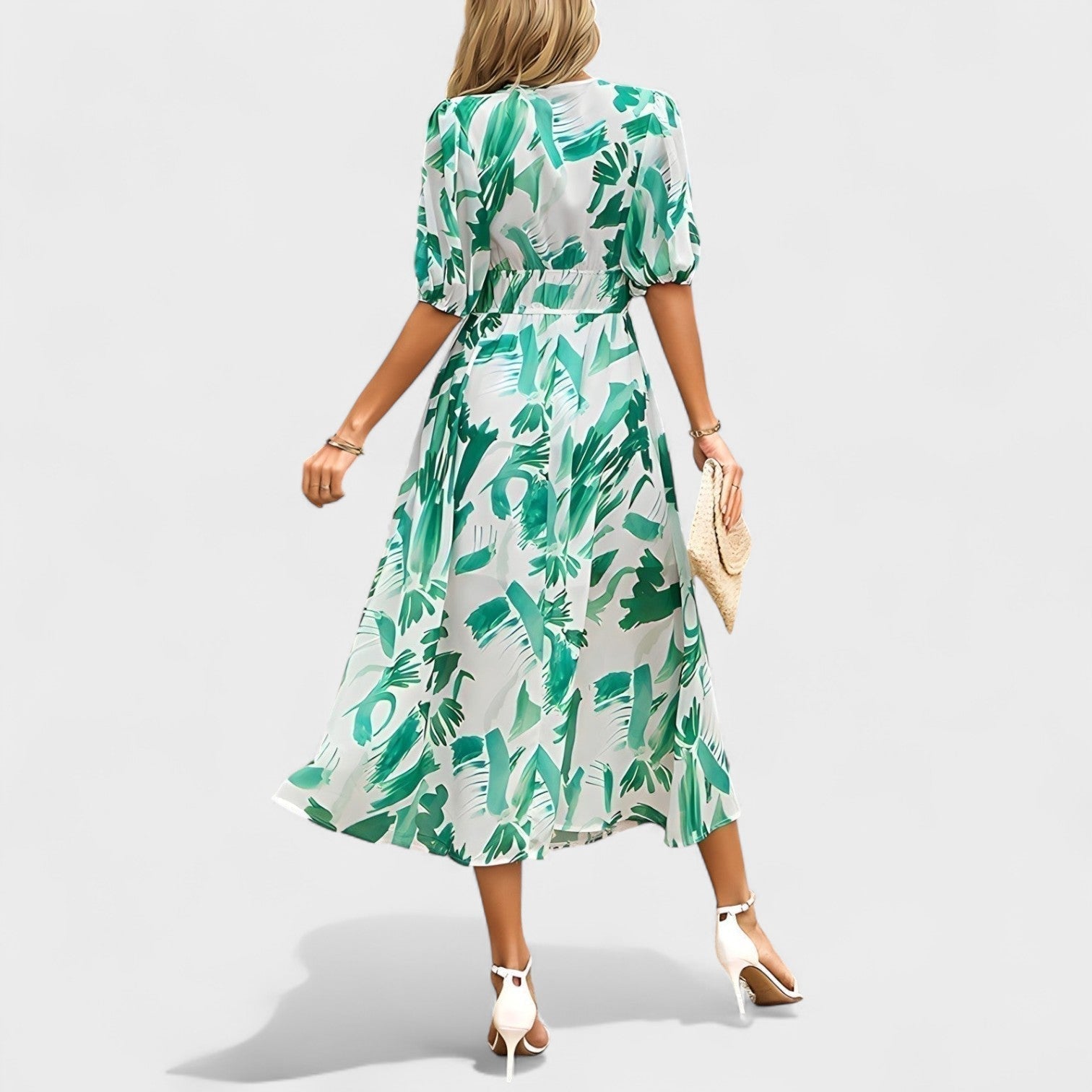 Imelda - Midi Dress with Floral Print