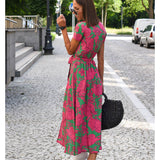 Eithne - Midi Dress with Floral Print