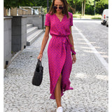 Medbh - Midi Dress with Floral Design