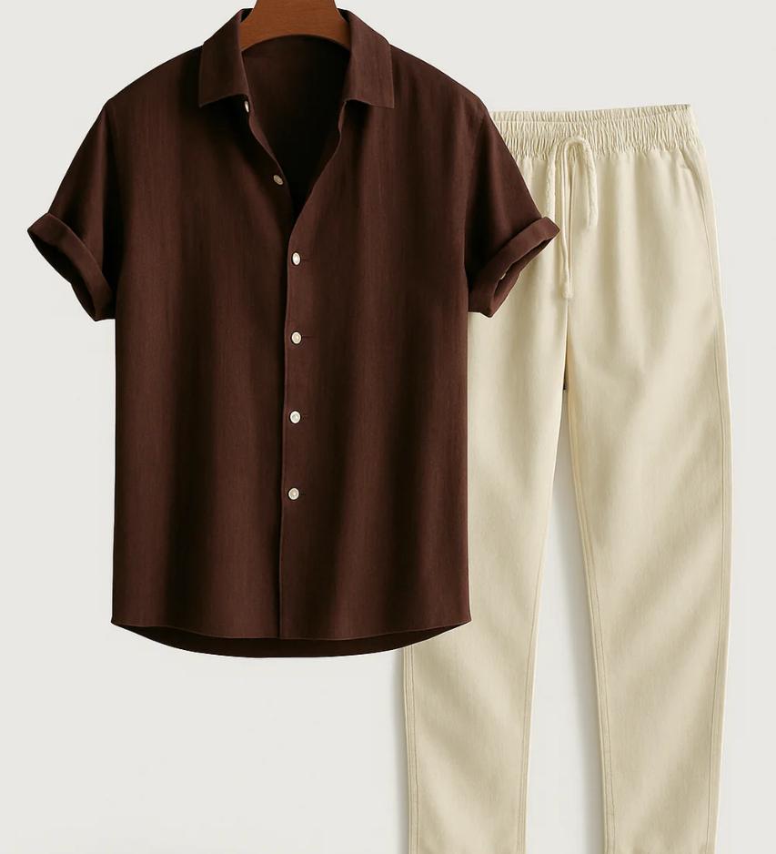 Seán - Coordinated Shirt and Pants Ensemble