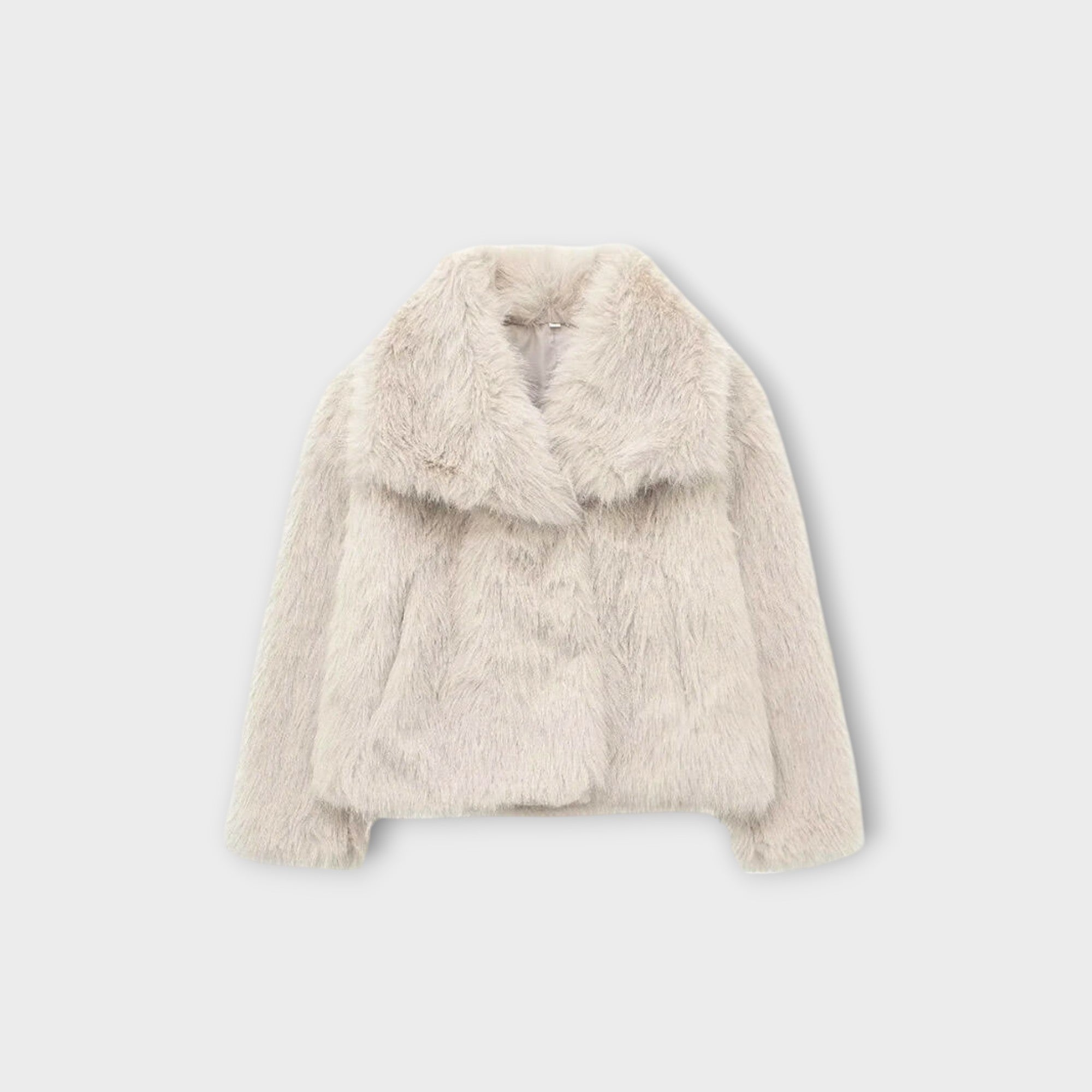Juliette - Faux Fur Wide-Collar Coat
