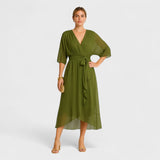 Ailbhe - Cross-Back Midi Dress