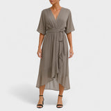 Ailbhe - Cross-Back Midi Dress