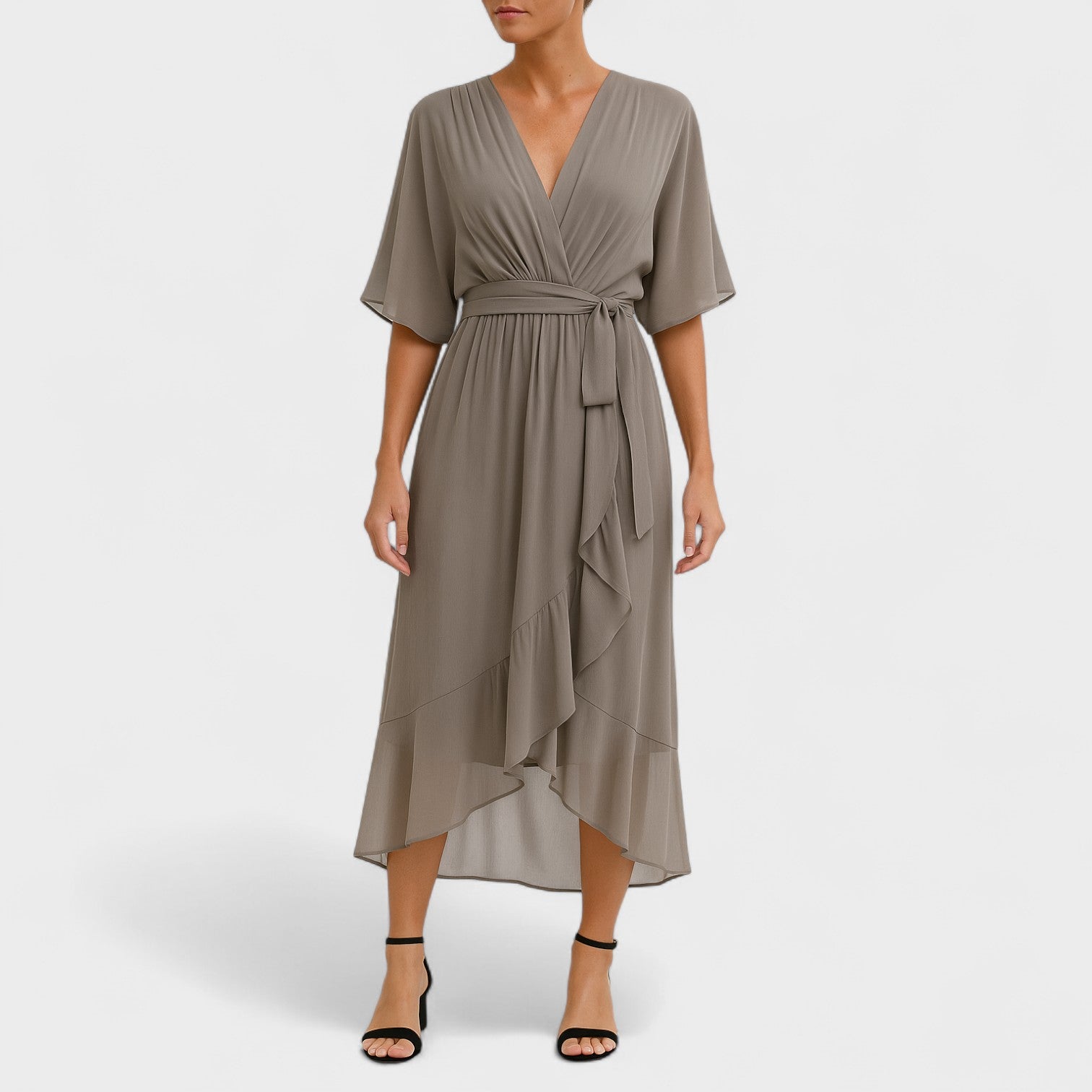 Ailbhe - Cross-Back Midi Dress
