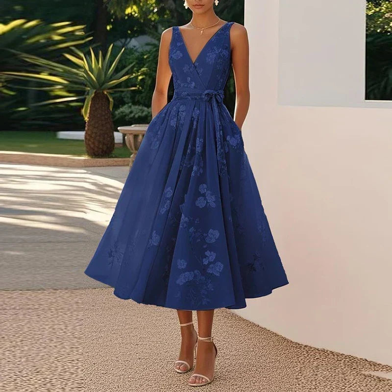 Órla - Sleeveless V-Neck Party Dress