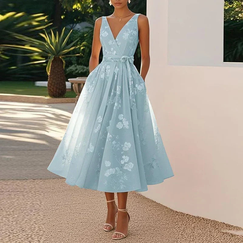 Órla - Sleeveless V-Neck Party Dress