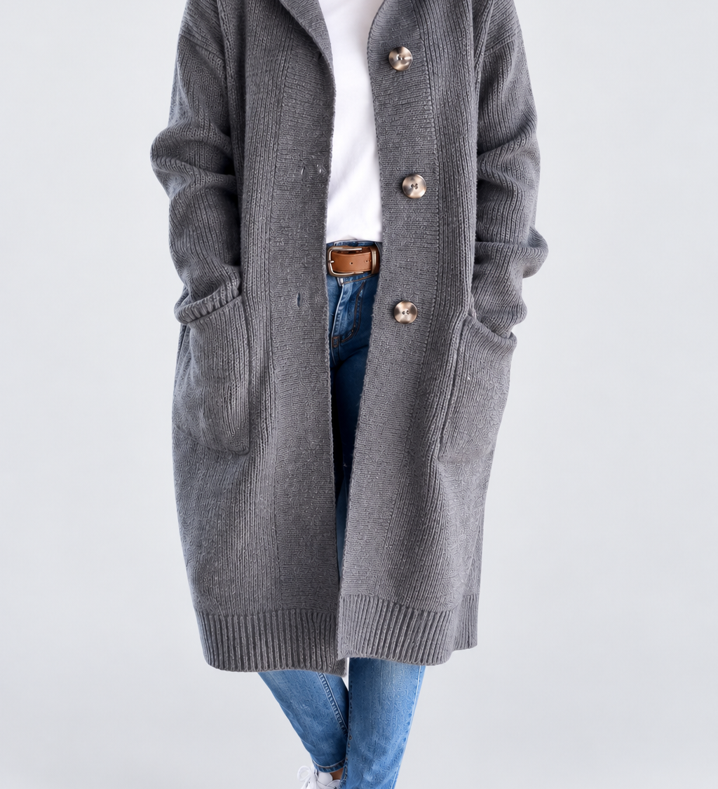 Simone | Hooded Long Cardigan