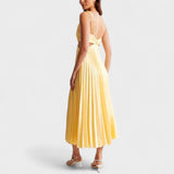 Maureen - Midi Dress with Pleated Design