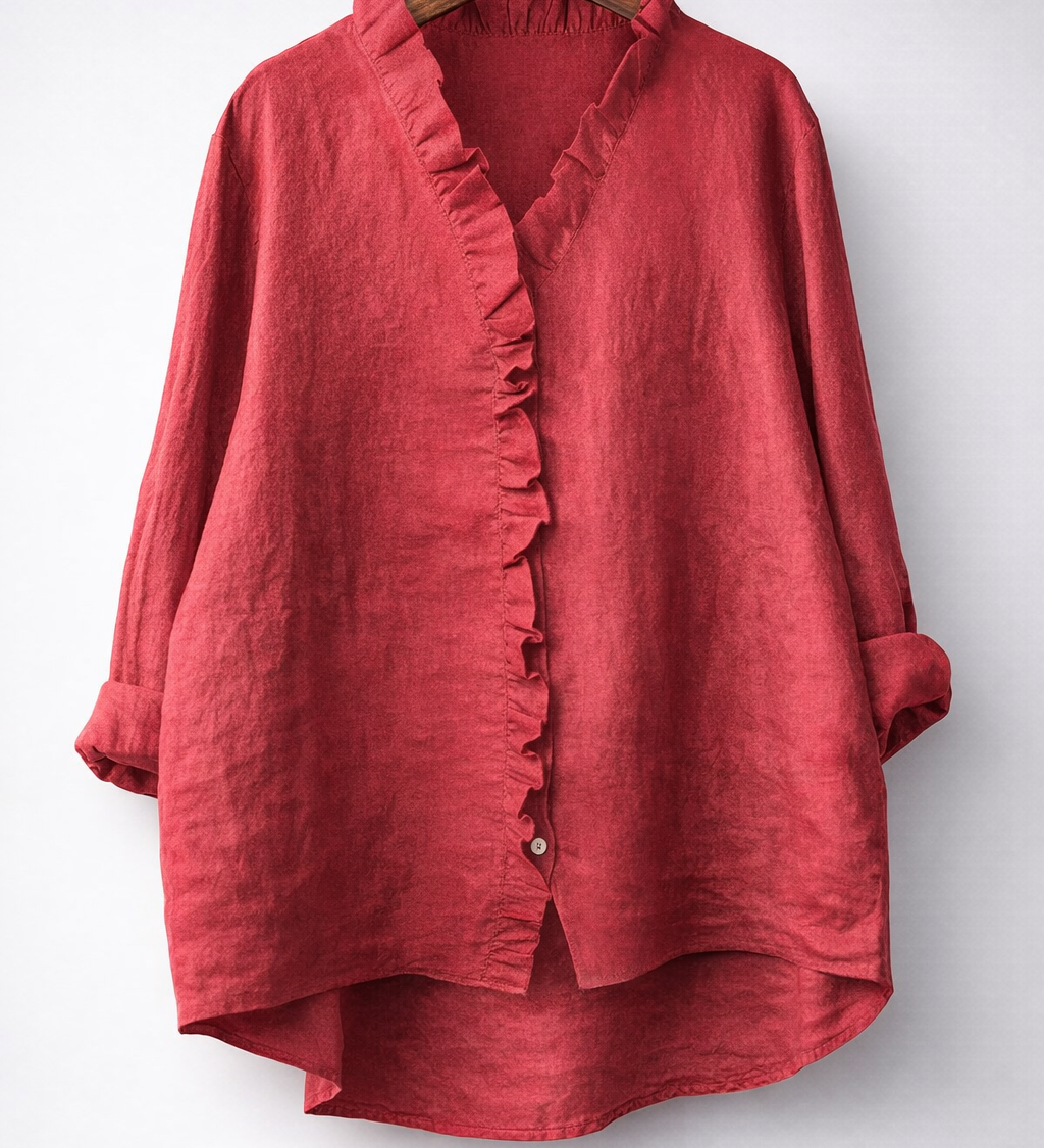 Saoirse - Elegant Ruffled Tunic