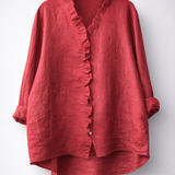 Saoirse - Elegant Ruffled Tunic